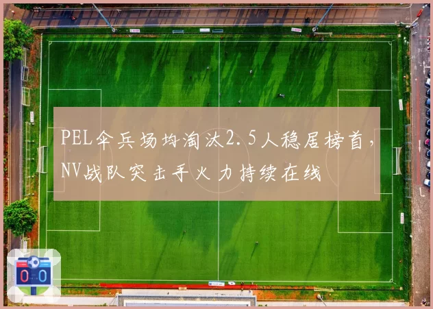 PEL伞兵场均淘汰2.5人稳居榜首，NV战队突击手火力持续在线
